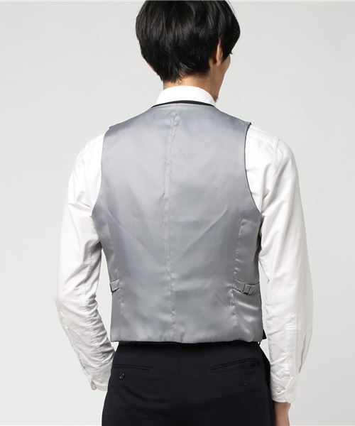 THE SUIT COMPANY(ザ・スーツカンパニー)の「<FORMAL>『CERIMONIA』リバーシブルジレ(ベスト・メンズ・チャコールグレー・L/LL/M/S)」の4枚目の写真