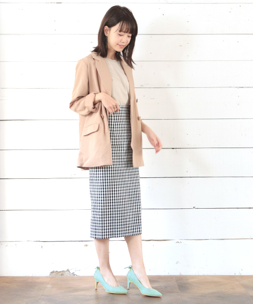SESTO(セスト)の「後ろレースアップリボンの美脚7cmヒール ポインテッドトゥデザインパンプス(パンプス・レディース・ゴールド/ホワイト/ミント/ベージュ/ラベンダー/ブラック/ブルー/グレー/チェック・25.5cm/22.5cm/23.5cm/23.0cm/24.0cm/24.5cm/22.0cm)」の15枚目の写真