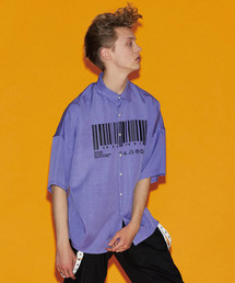 ”BARCORD” EMB. S/S BIG SHIRTS