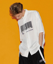 SHAREEF | ”BARCORD” EMB. S/S BIG SHIRTS(シャツ/ブラウス)
