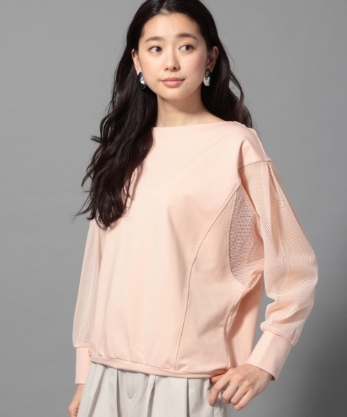 LEPSIM(レプシィム)の「★店舗限定アイテム★ソデキリカエドルマンプルオーバー 777657(Tシャツ/カットソー・レディース・ブラック/オフホワイト/ピンク・FREE)」の1枚目の写真