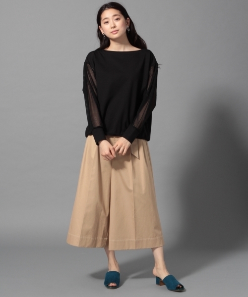 LEPSIM(レプシィム)の「★店舗限定アイテム★ソデキリカエドルマンプルオーバー 777657(Tシャツ/カットソー・レディース・ブラック/オフホワイト/ピンク・FREE)」の6枚目の写真