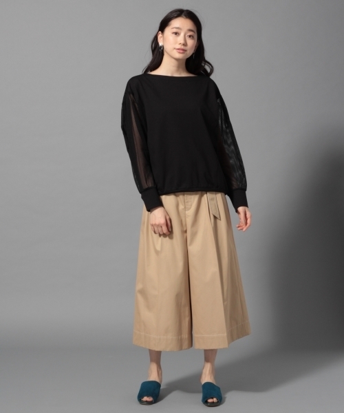 LEPSIM(レプシィム)の「★店舗限定アイテム★ソデキリカエドルマンプルオーバー 777657(Tシャツ/カットソー・レディース・ブラック/オフホワイト/ピンク・FREE)」の7枚目の写真