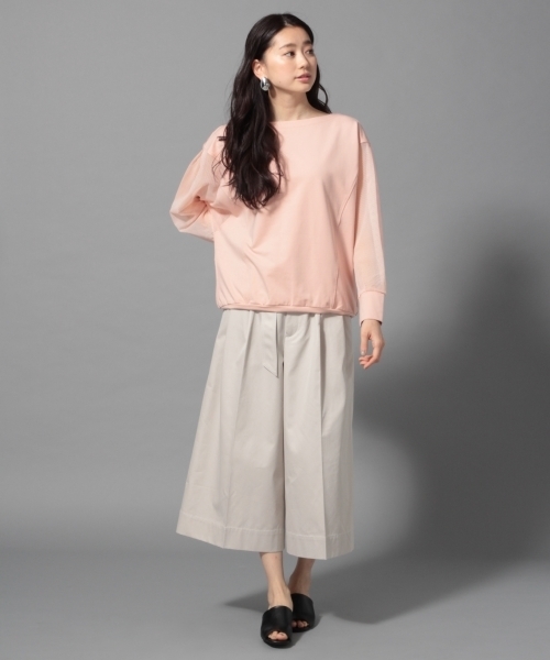 LEPSIM(レプシィム)の「★店舗限定アイテム★ソデキリカエドルマンプルオーバー 777657(Tシャツ/カットソー・レディース・ブラック/オフホワイト/ピンク・FREE)」の9枚目の写真