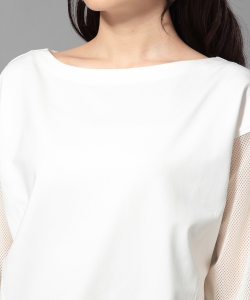 LEPSIM(レプシィム)の「★店舗限定アイテム★ソデキリカエドルマンプルオーバー 777657(Tシャツ/カットソー・レディース・ブラック/オフホワイト/ピンク・FREE)」の13枚目の写真