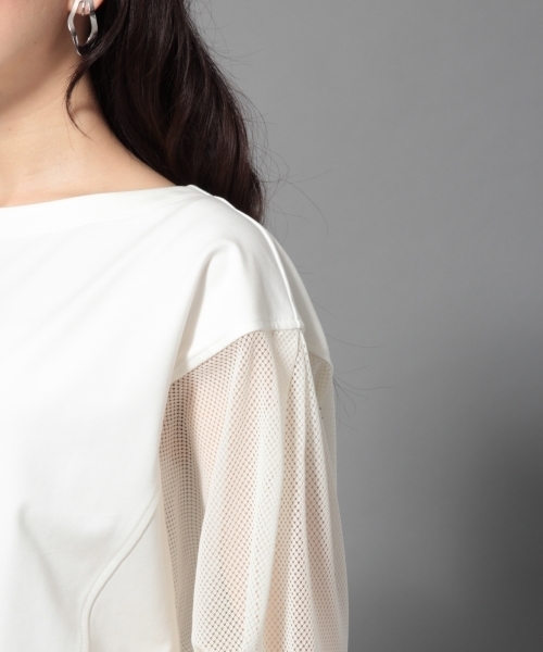 LEPSIM(レプシィム)の「★店舗限定アイテム★ソデキリカエドルマンプルオーバー 777657(Tシャツ/カットソー・レディース・ブラック/オフホワイト/ピンク・FREE)」の14枚目の写真