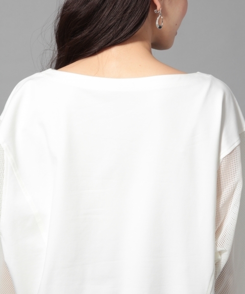 LEPSIM(レプシィム)の「★店舗限定アイテム★ソデキリカエドルマンプルオーバー 777657(Tシャツ/カットソー・レディース・ブラック/オフホワイト/ピンク・FREE)」の19枚目の写真