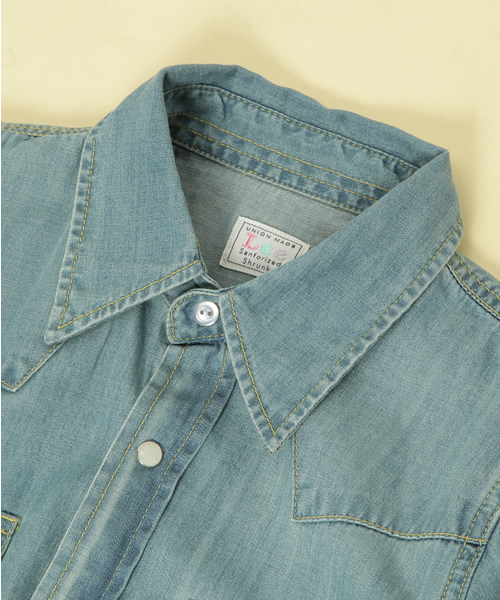 Lee（リー）の「[Lee(リー）] デニムマキシワンピース（ワンピース・レディース・ネイビー/ライトブルー・SMALL/MEDIUM）」の7枚目の写真