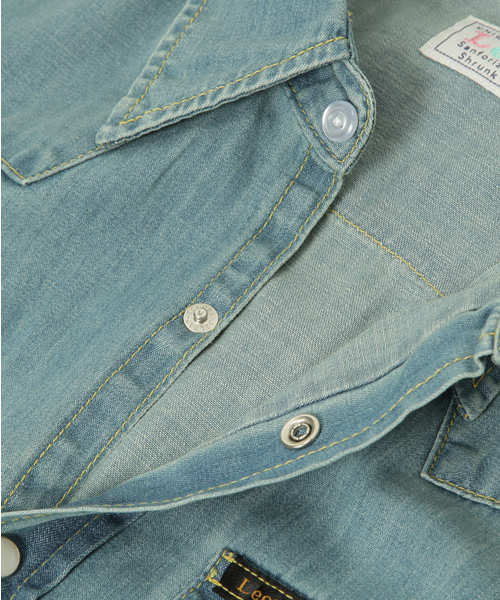 Lee（リー）の「[Lee(リー）] デニムマキシワンピース（ワンピース・レディース・ネイビー/ライトブルー・SMALL/MEDIUM）」の11枚目の写真