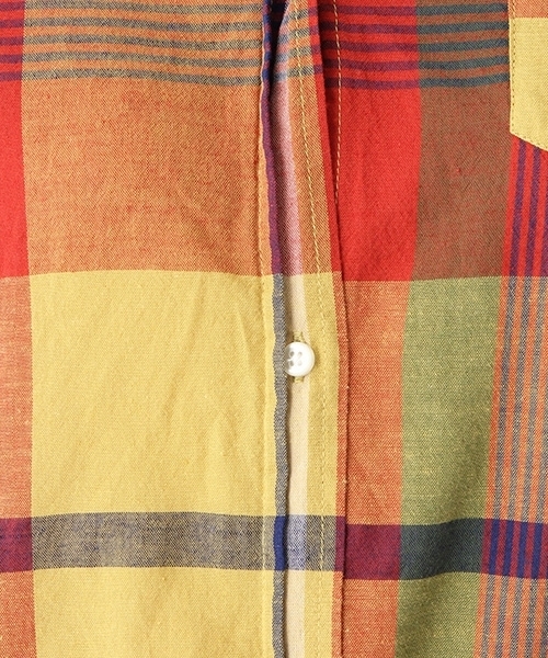 niko and...(ニコアンド)の「コットンリネンマドラスチェックシャツ(シャツ/ブラウス・レディース・パープル/ブルー/グリーン/オレンジ・LARGE/MEDIUM)」の18枚目の写真