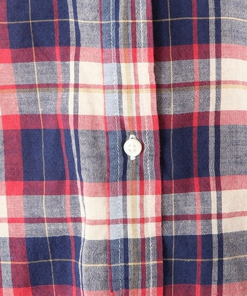 niko and...(ニコアンド)の「コットンリネンマドラスチェックシャツ(シャツ/ブラウス・レディース・パープル/ブルー/グリーン/オレンジ・LARGE/MEDIUM)」の20枚目の写真