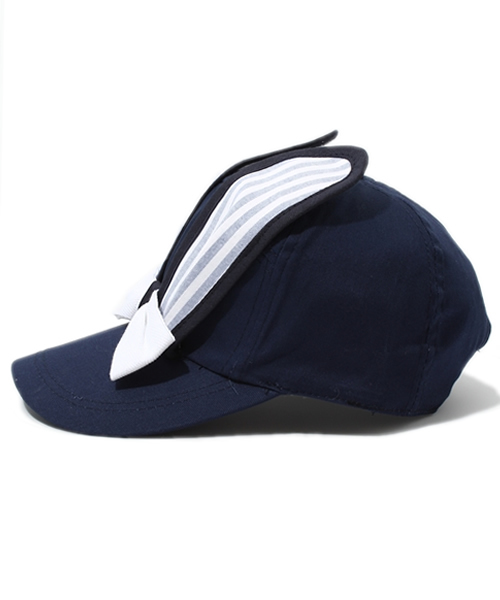 bpr BEAMS Women's(ビーピーアール ビームス)の「BERNSTOCK SPEIRS / "Stripe Bunny" キャップ(キャップ・レディース・ネイビー・ONE SIZE)」の2枚目の写真