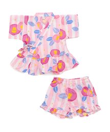 apres les cours | つばき柄甚平セット(浴衣)