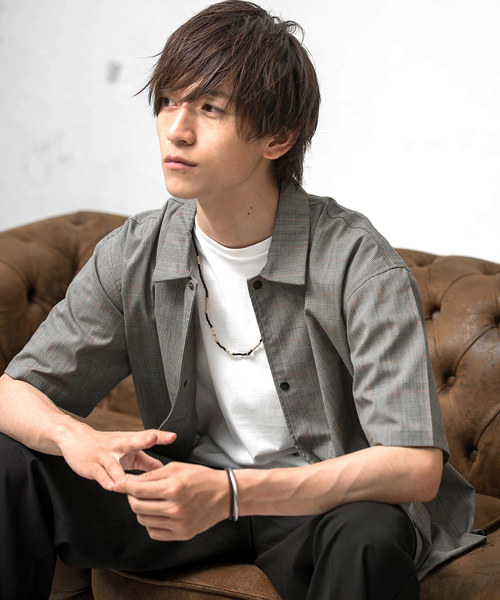 MinoriTY（マイノリティ）の「ショートスリーブコーチジャケット コーチシャツ（シャツ/ブラウス・メンズ・ブラック/ネイビー/グリーン/ワイン/ベージュ/グレー・M/L）」の3枚目の写真