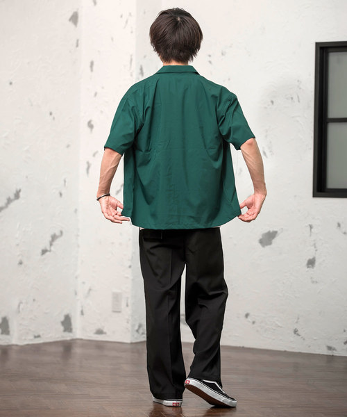 MinoriTY（マイノリティ）の「ショートスリーブコーチジャケット コーチシャツ（シャツ/ブラウス・メンズ・ブラック/ネイビー/グリーン/ワイン/ベージュ/グレー・M/L）」の14枚目の写真