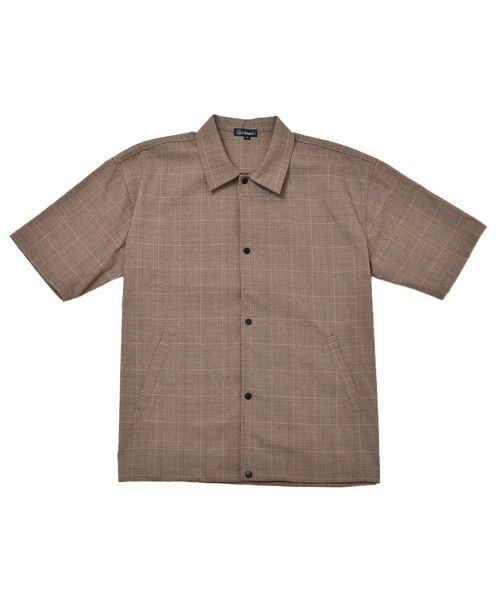 MinoriTY（マイノリティ）の「ショートスリーブコーチジャケット コーチシャツ（シャツ/ブラウス・メンズ・ブラック/ネイビー/グリーン/ワイン/ベージュ/グレー・M/L）」の17枚目の写真