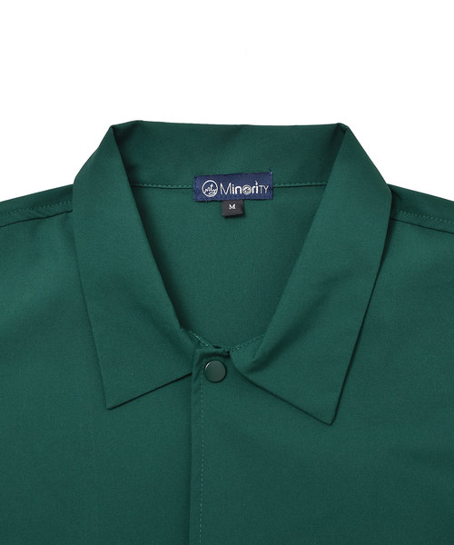 MinoriTY（マイノリティ）の「ショートスリーブコーチジャケット コーチシャツ（シャツ/ブラウス・メンズ・ブラック/ネイビー/グリーン/ワイン/ベージュ/グレー・M/L）」の21枚目の写真