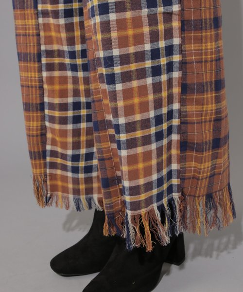 PAGEBOY（ページボーイ）の「パッチワークネルチェックパンツ（その他パンツ・レディース・ブラウン/グリーン・FREE）」の14枚目の写真