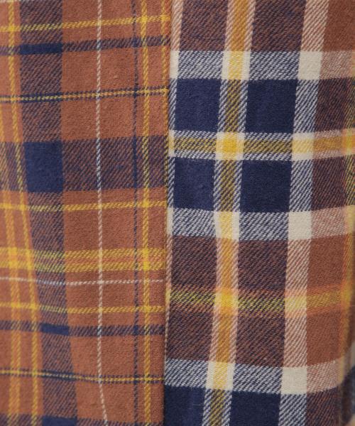 PAGEBOY（ページボーイ）の「パッチワークネルチェックパンツ（その他パンツ・レディース・ブラウン/グリーン・FREE）」の12枚目の写真