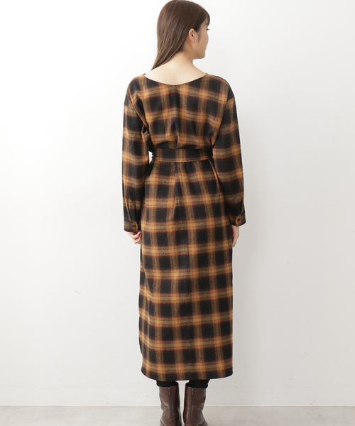 N.（N. Natural Beauty Basic）（エヌエヌナチュラルビューティーベーシック）の「◆オンブレーチェックワンピース（ワンピース・レディース・ブラック系その他/ベージュ系その他・MEDIUM）」の14枚目の写真