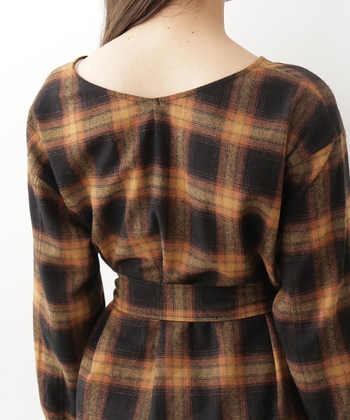 N.（N. Natural Beauty Basic）（エヌエヌナチュラルビューティーベーシック）の「◆オンブレーチェックワンピース（ワンピース・レディース・ブラック系その他/ベージュ系その他・MEDIUM）」の11枚目の写真