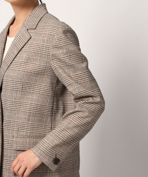 GLOBAL WORK（グローバルワーク）の「グレンチェックダブルジャケット/803402（テーラードジャケット・レディース・ブラウン・MEDIUM/LARGE）」の9枚目の写真