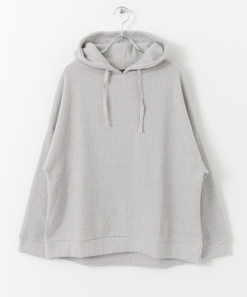 ITEMS URBANRESEARCH（アイテムズ アーバンリサーチ）の「ワッフルパーカー（パーカー・レディース・ネイビー/グレー/グリーン/ボルドー・FREE）」の2枚目の写真