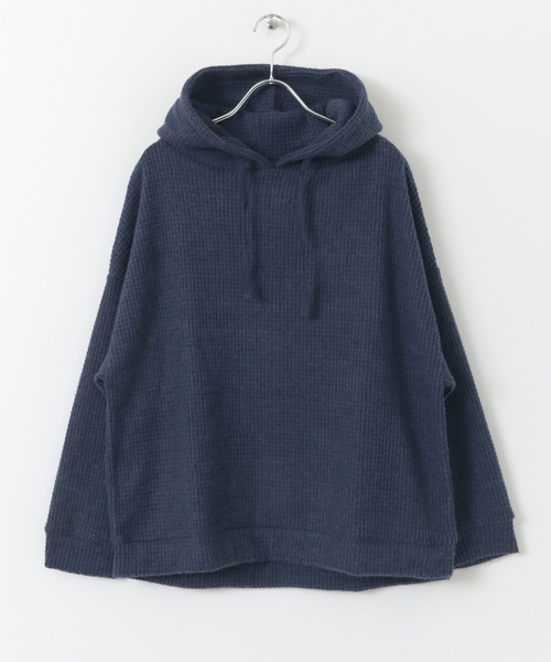 ITEMS URBANRESEARCH（アイテムズ アーバンリサーチ）の「ワッフルパーカー（パーカー・レディース・ネイビー/グレー/グリーン/ボルドー・FREE）」の14枚目の写真