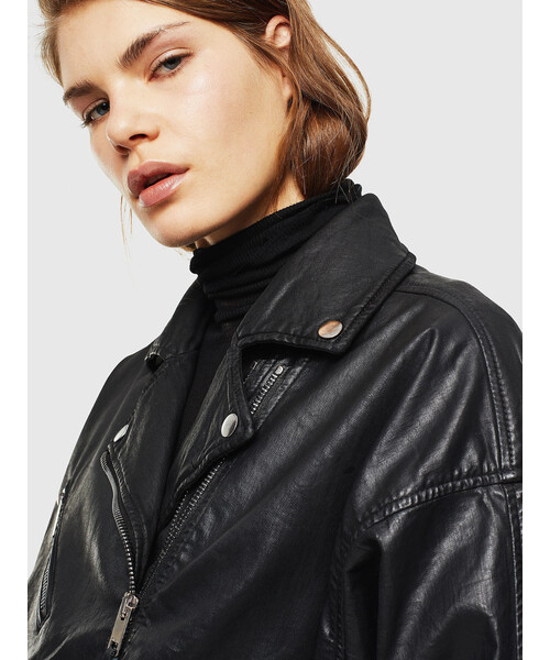 デニムライダースブルゾン ジャケット ジョグジーンズ ライダースジャケット Diesel ディーゼル のファッション ジャケット レディース