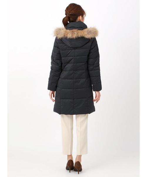 THE SUIT COMPANY - 新品！THESUITCOMPANY ファー付きフーデットダウンアウター 新品！THESUITCOMPANY ファー付きフーデットダウンアウター（THE