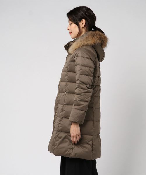 新品！THESUITCOMPANY ファー付きフーデットダウンアウター（THE