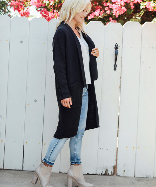 ALEXIA STAM（アリシアスタン）の「Design Pocket Knit Cardigan/ニットカーディガン（カーディガン/ボレロ・レディース・ブラック/グレー/ブラウン系その他・FREE）」の18枚目の写真