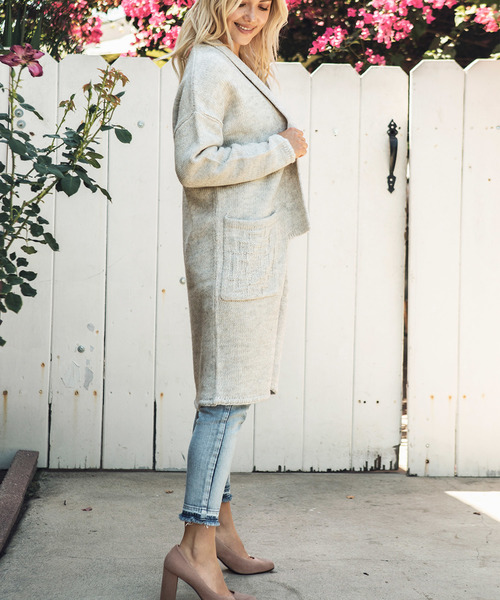 ALEXIA STAM（アリシアスタン）の「Design Pocket Knit Cardigan/ニットカーディガン（カーディガン/ボレロ・レディース・ブラック/グレー/ブラウン系その他・FREE）」の19枚目の写真