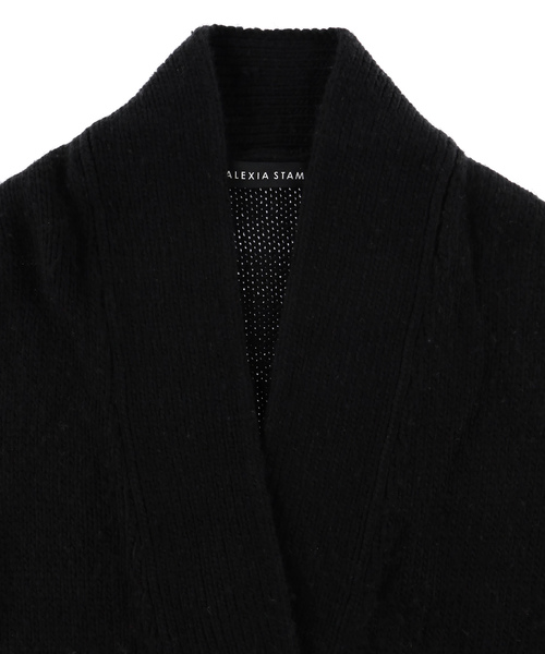 ALEXIA STAM（アリシアスタン）の「Design Pocket Knit Cardigan/ニットカーディガン（カーディガン/ボレロ・レディース・ブラック/グレー/ブラウン系その他・FREE）」の15枚目の写真