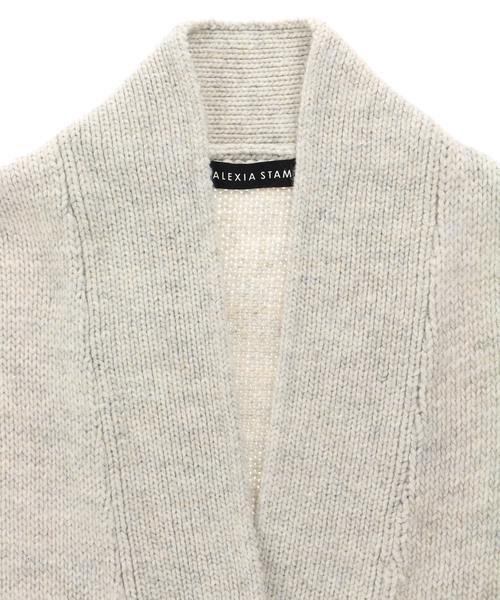 ALEXIA STAM（アリシアスタン）の「Design Pocket Knit Cardigan/ニットカーディガン（カーディガン/ボレロ・レディース・ブラック/グレー/ブラウン系その他・FREE）」の7枚目の写真