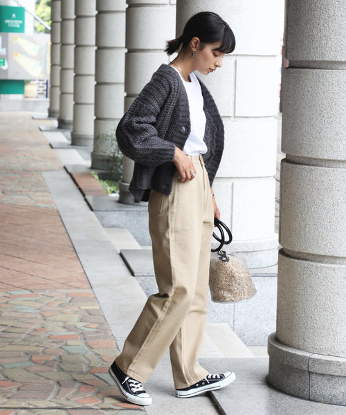 classicalelf(クラシカルエルフ)の「ガーター編みショート丈カーディガン(カーディガン/ボレロ・レディース・ブラック/ベージュ/アイボリー/ラベンダー/チャコールグレー/モカ/ライトベージュ・LARGE/MEDIUM/X-LARGE)」の10枚目の写真