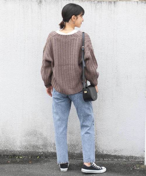 classicalelf(クラシカルエルフ)の「ガーター編みショート丈カーディガン(カーディガン/ボレロ・レディース・ブラック/ベージュ/アイボリー/ラベンダー/チャコールグレー/モカ/ライトベージュ・LARGE/MEDIUM/X-LARGE)」の17枚目の写真