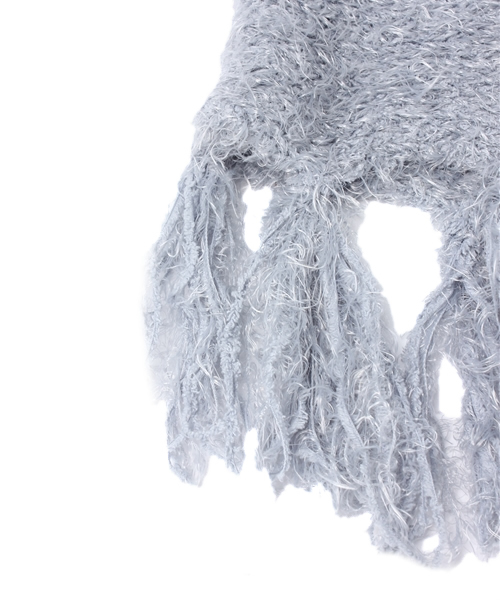 Kastane（カスタネ）の「【Kastane】フワーンケープ（ストール/ショール・レディース・オフホワイト/ターコイズブルー/グレー/ピンク/ネイビー・FREE）」の7枚目の写真