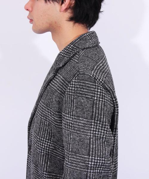8(eight)(エイト)の「チェスターコート ニット フリース(チェスターコート・メンズ・チェック/ブラック/グレー・LARGE/X-LARGE/MEDIUM)」の22枚目の写真