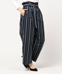 ウエストフリルベルト付ワイドパンツ