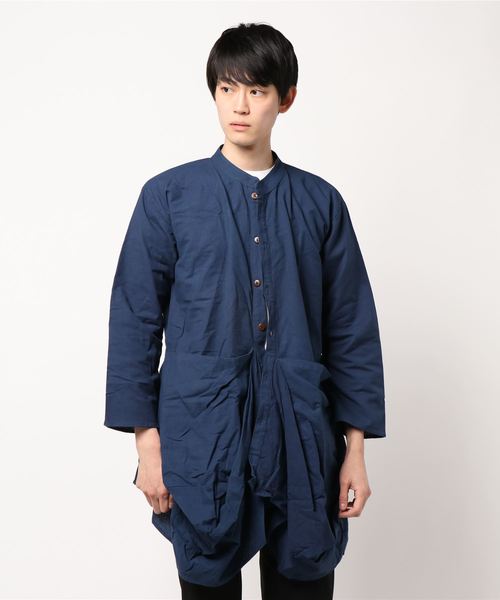 チャイハネ(チャイハネ)の「【チャイハネ】yul プレーン変形MEN'Sバンドカラーシャツ(シャツ/ブラウス・メンズ・ブラック/ベージュ/カーキ/ブルー/マスタード/ネイビー・FREE)」の10枚目の写真