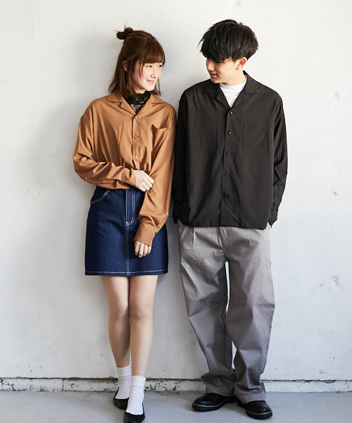 PairPair（ペアペア）の「オープンカラーシャツ（シャツ/ブラウス・メンズ・キャメル・MEDIUM）」の11枚目の写真