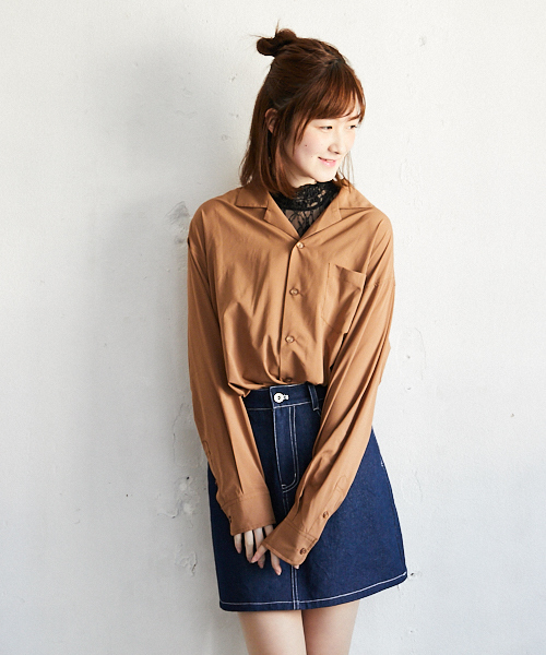 PairPair（ペアペア）の「オープンカラーシャツ（シャツ/ブラウス・メンズ・キャメル・MEDIUM）」の13枚目の写真