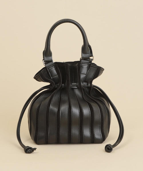 BEAUTY&YOUTH UNITED ARROWS（ビューティーアンドユースユナイテッドアローズ）の「BY∴ コンビパネルミニドローストトートバッグ -2WAY- ο（トートバッグ・レディース・ブラック/ライム/ライトグレー/オフホワイト・FREE）」の19枚目の写真