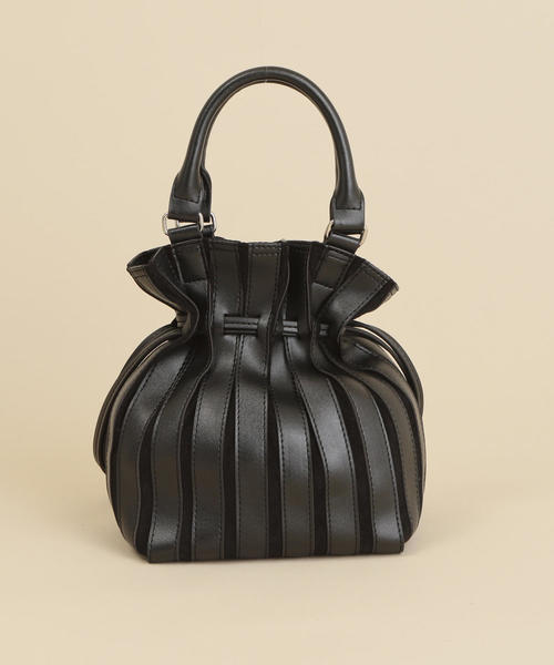 BEAUTY&YOUTH UNITED ARROWS（ビューティーアンドユースユナイテッドアローズ）の「BY∴ コンビパネルミニドローストトートバッグ -2WAY- ο（トートバッグ・レディース・ブラック/ライム/ライトグレー/オフホワイト・FREE）」の15枚目の写真