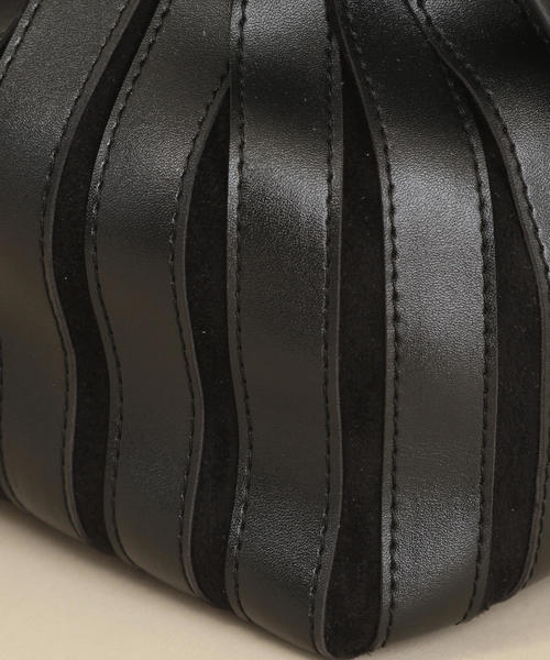 BEAUTY&YOUTH UNITED ARROWS（ビューティーアンドユースユナイテッドアローズ）の「BY∴ コンビパネルミニドローストトートバッグ -2WAY- ο（トートバッグ・レディース・ブラック/ライム/ライトグレー/オフホワイト・FREE）」の9枚目の写真