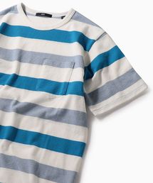 SC: MADE IN JAPAN ミニパイル/ボーダー ポケット Tシャツ