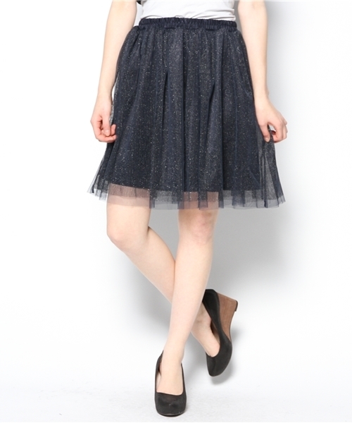 MAJESTIC LEGON（マジェスティックレゴン）の「Ｓラメチュールスカート（スカート・レディース・アイボリー/ブラック/ネイビー・FREE）」の10枚目の写真