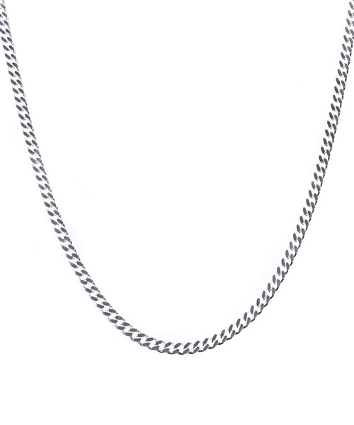 blackdia by 7JEWELRY(ブラックダイヤバイセブンジュエリー)の「blackdia by 7JEWELRY 喜平チェーンネックレス長さ54cm幅3mm(ネックレス・メンズ・シルバー・FREE)」の1枚目の写真