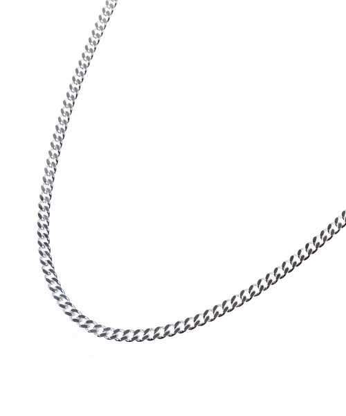 blackdia by 7JEWELRY(ブラックダイヤバイセブンジュエリー)の「blackdia by 7JEWELRY 喜平チェーンネックレス長さ54cm幅3mm(ネックレス・メンズ・シルバー・FREE)」の2枚目の写真